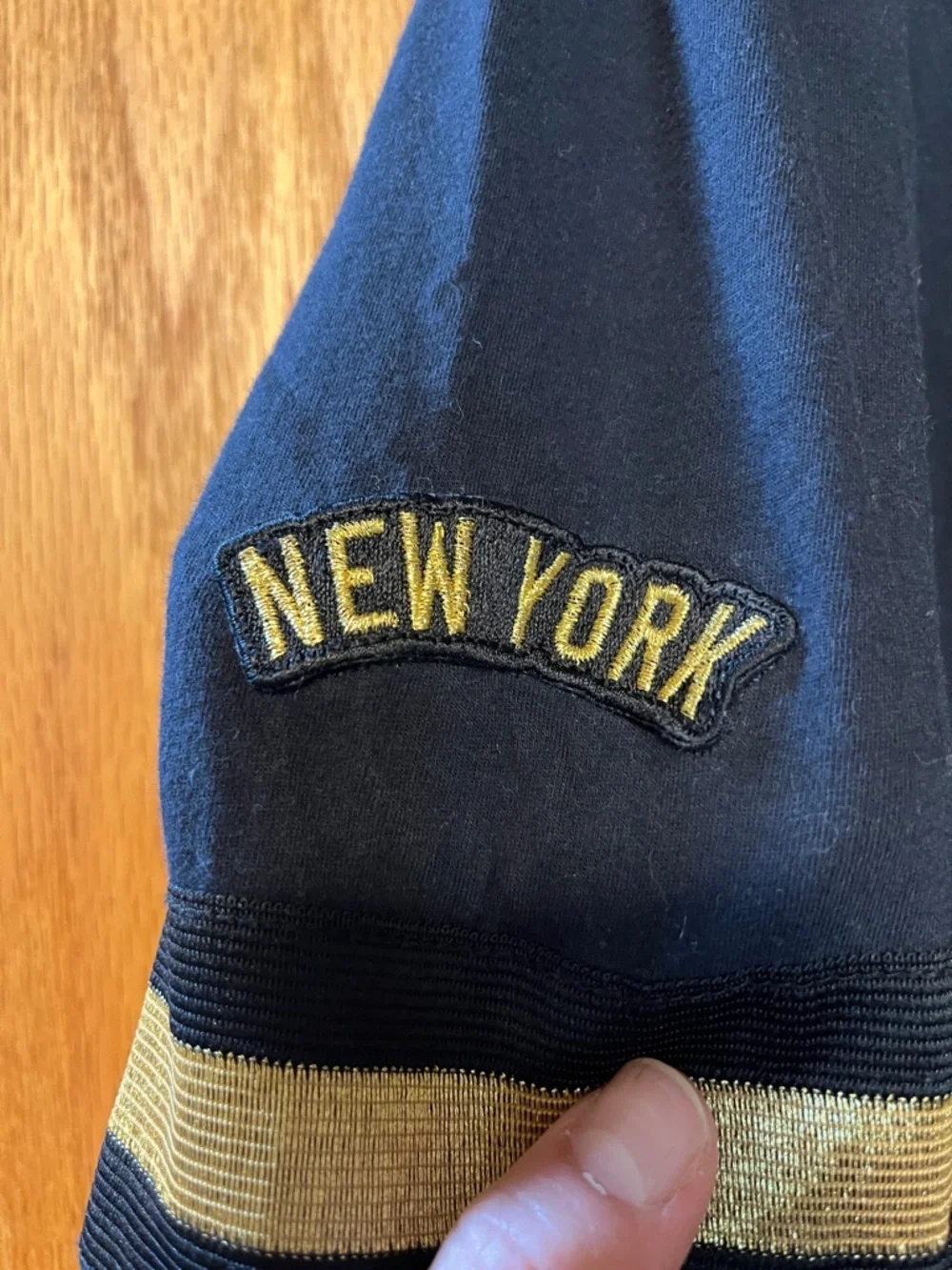 Mitchell & Ness Black & Gold NY Yankees Short Sleeve Tee
